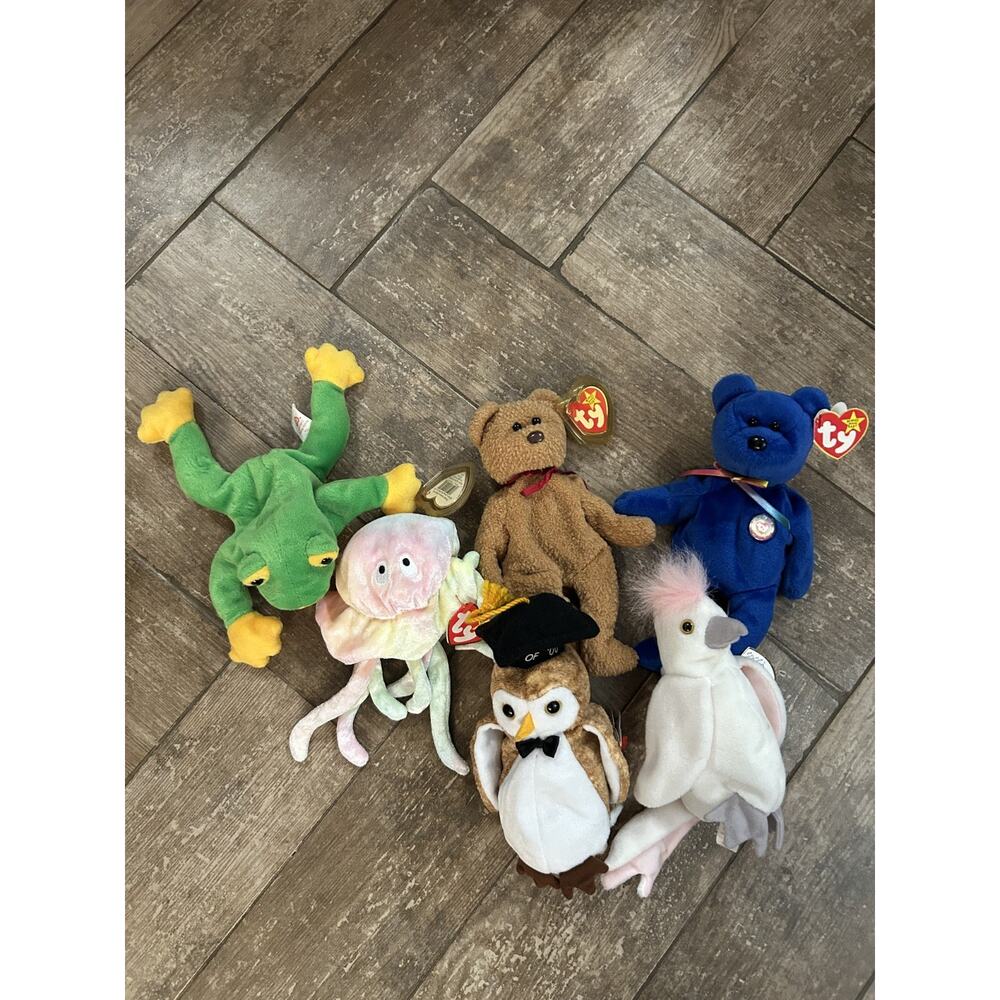 Lot of 6‎ TY Beanie Babies Bundle WITH TAGS 2000's Y2K